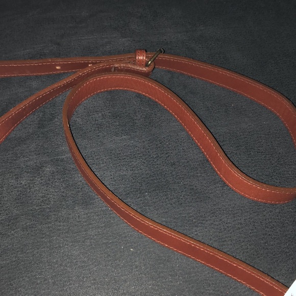 HUNT CLUB BROWN LEATHER CROSSBODY HANDBAG - Picture 8 of 12